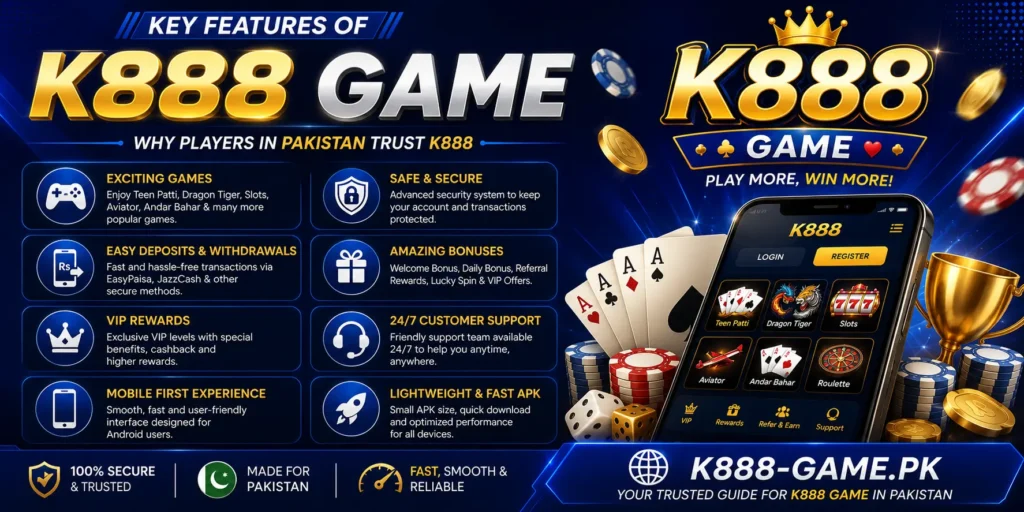 k888 game features